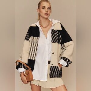 NVLT Eyelash Knit Bomber Coatigan